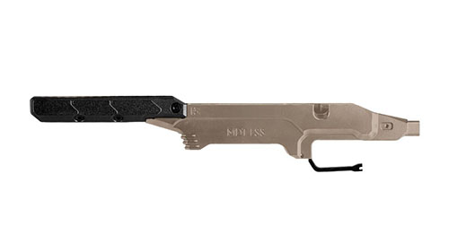 Das MDT LSS Gen3 Chassis für Ruger American bietet dir eine verbesserte Ergonomie, Modularität und Stabilität für präzises Schießen im FDE-Finish.